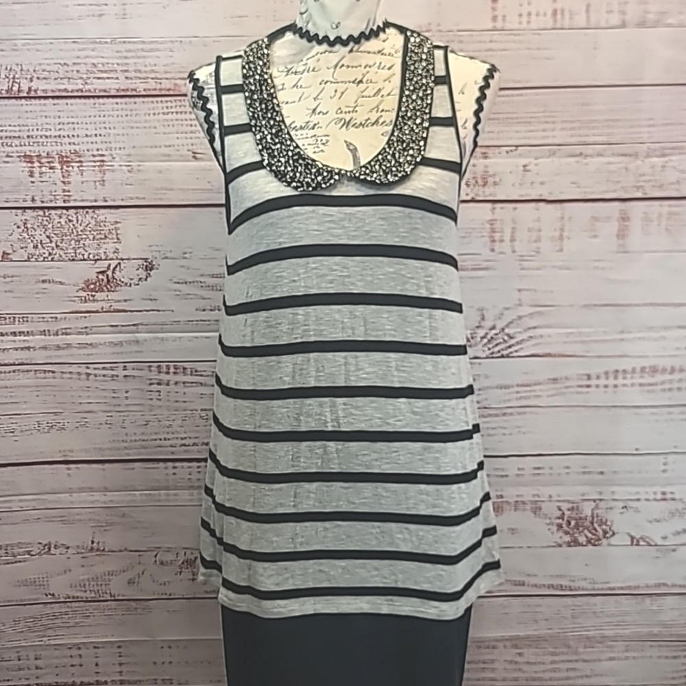 American Rag beaded neck knit tank